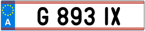 Truck License Plate